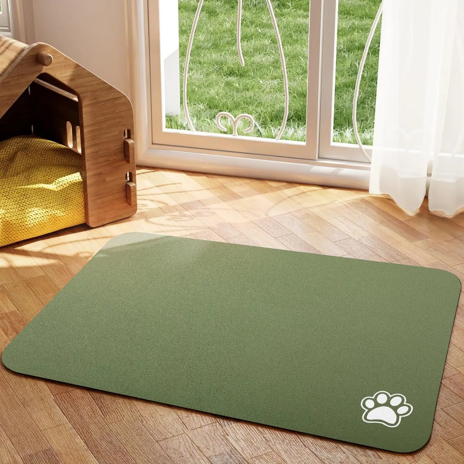 Pet Food Mat | Quick-Dry Absorbent Floor Protection