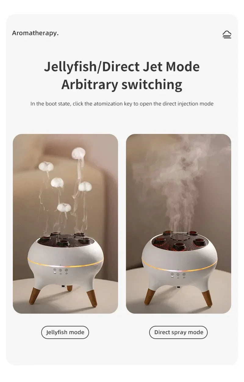 Smart Essential Oil Diffuser | Jellyfish Design With Remote Control