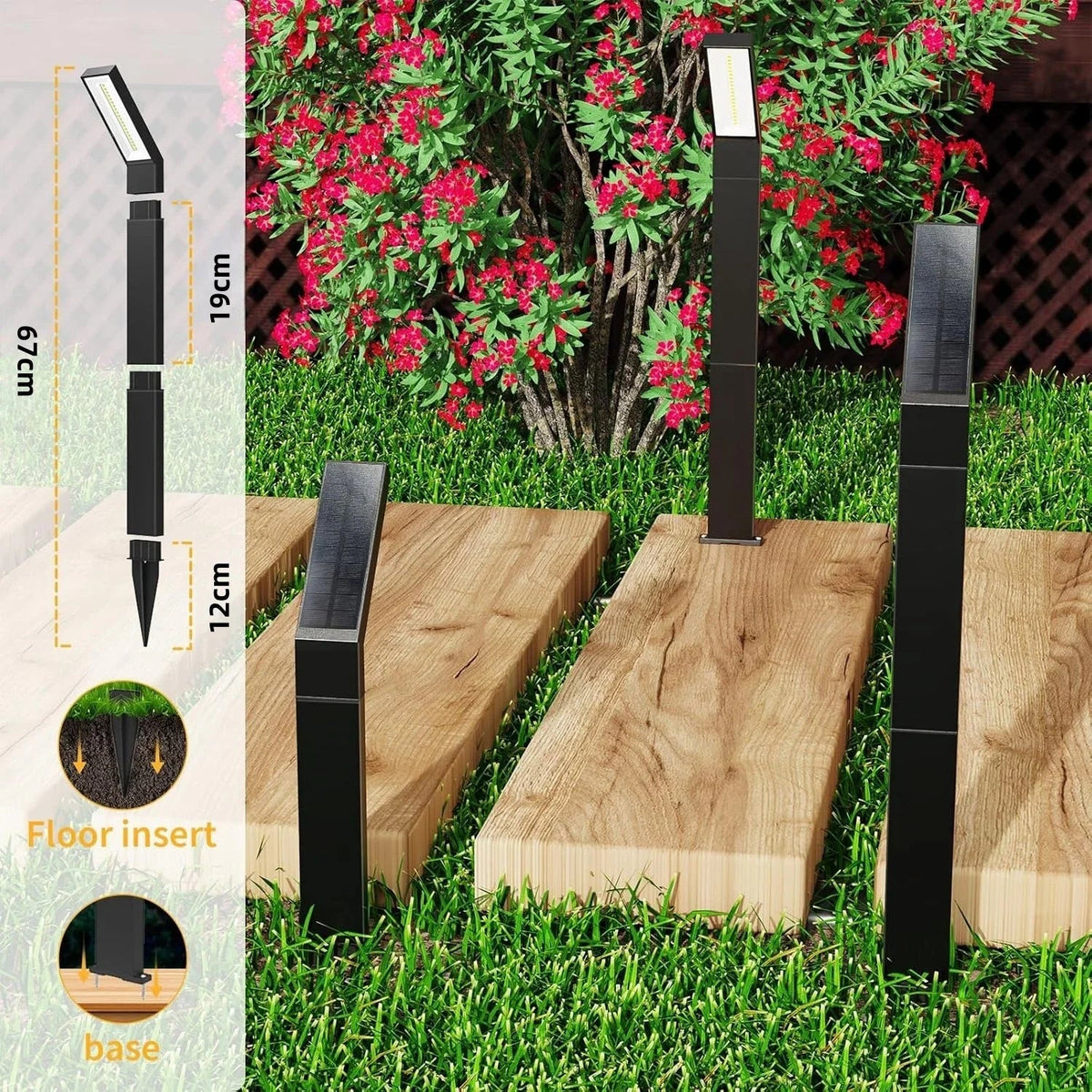 Modern Solar Path Lights | Adjustable LED Garden Lighting