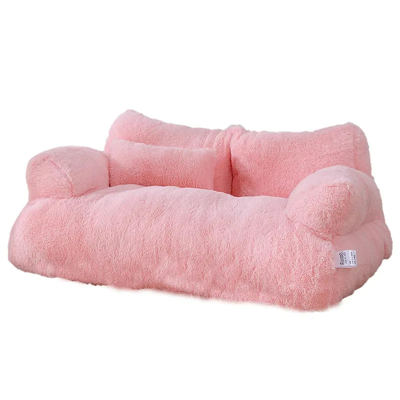Plush Pet Sofa Bed | Cozy Winter Lounge for Cats
