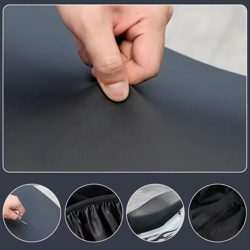 Motorcycle Seat Cover | Universal Elastic Waterproof Leather Design