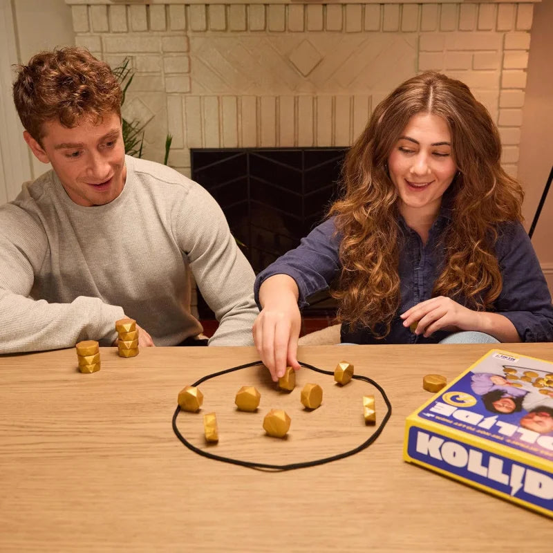 Magnetic Strategy Board Game | Golden Geometric Pieces Design