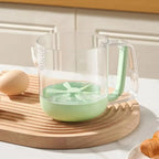 Kitchen Mixing Cup | Manual Stirring Beater With Spring Handle