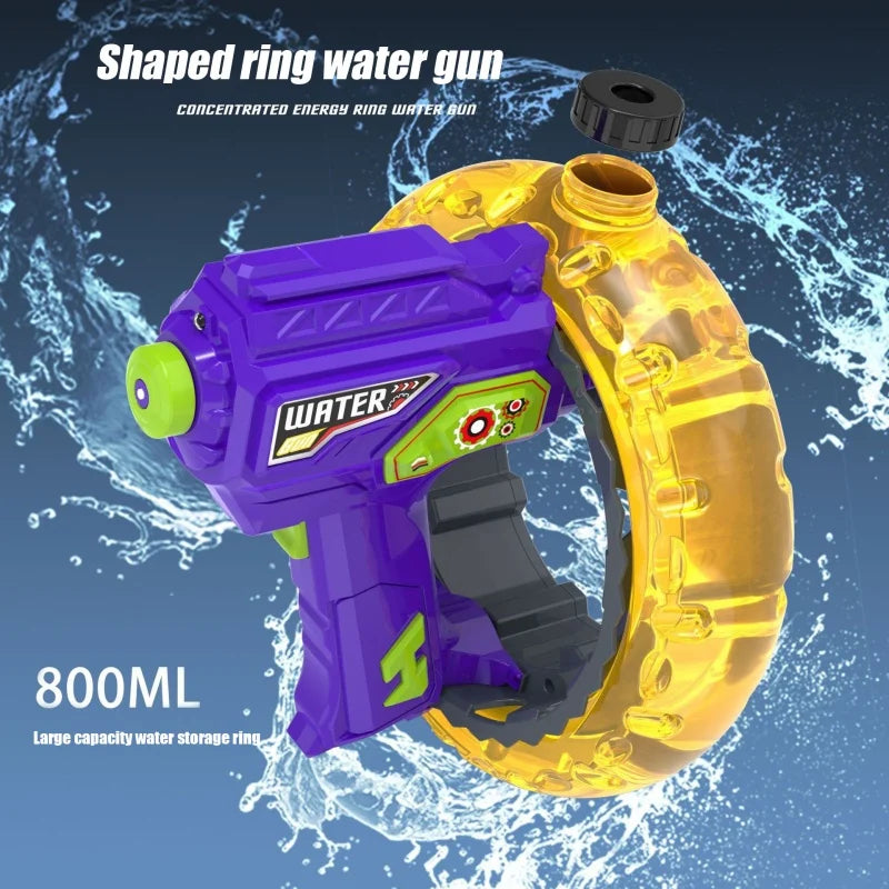 Kids Water Blaster Gun | LED Light-Up Wrist Ring Design