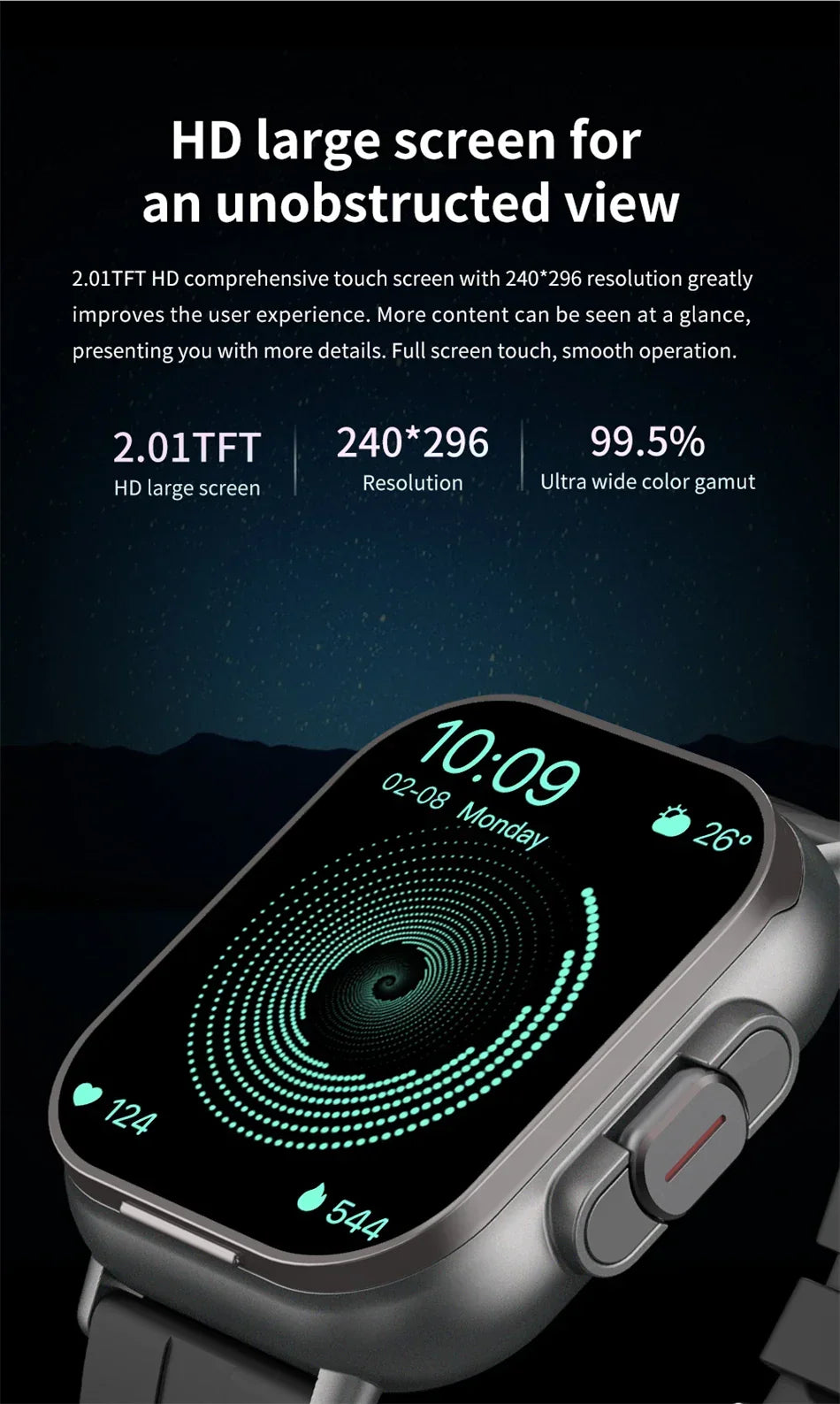 Smart Fitness Watch | 2-in-1 AMOLED With Wireless Earbuds