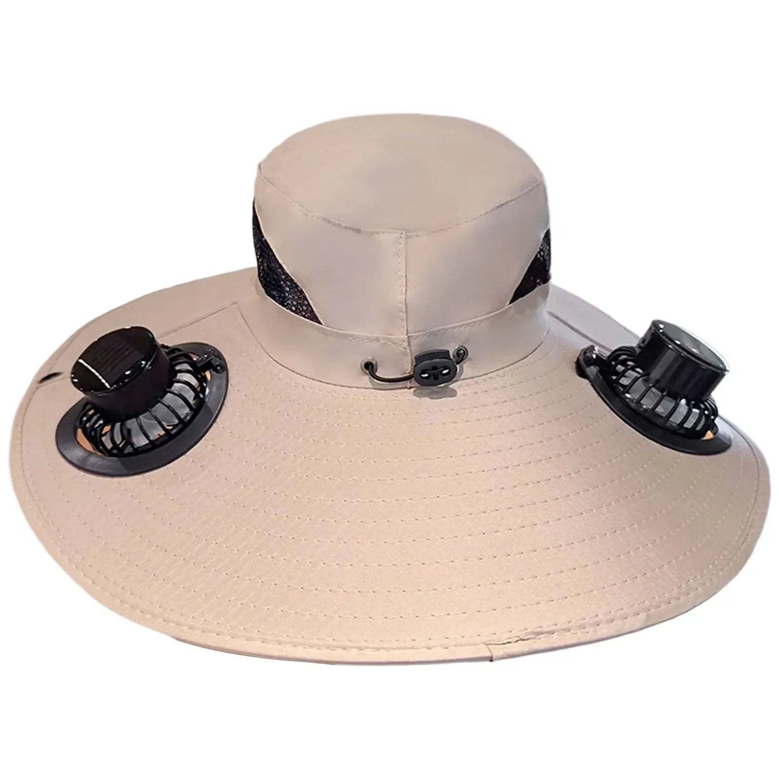 Solar Fan Sun Hat | Wide Brim Cooling Technology