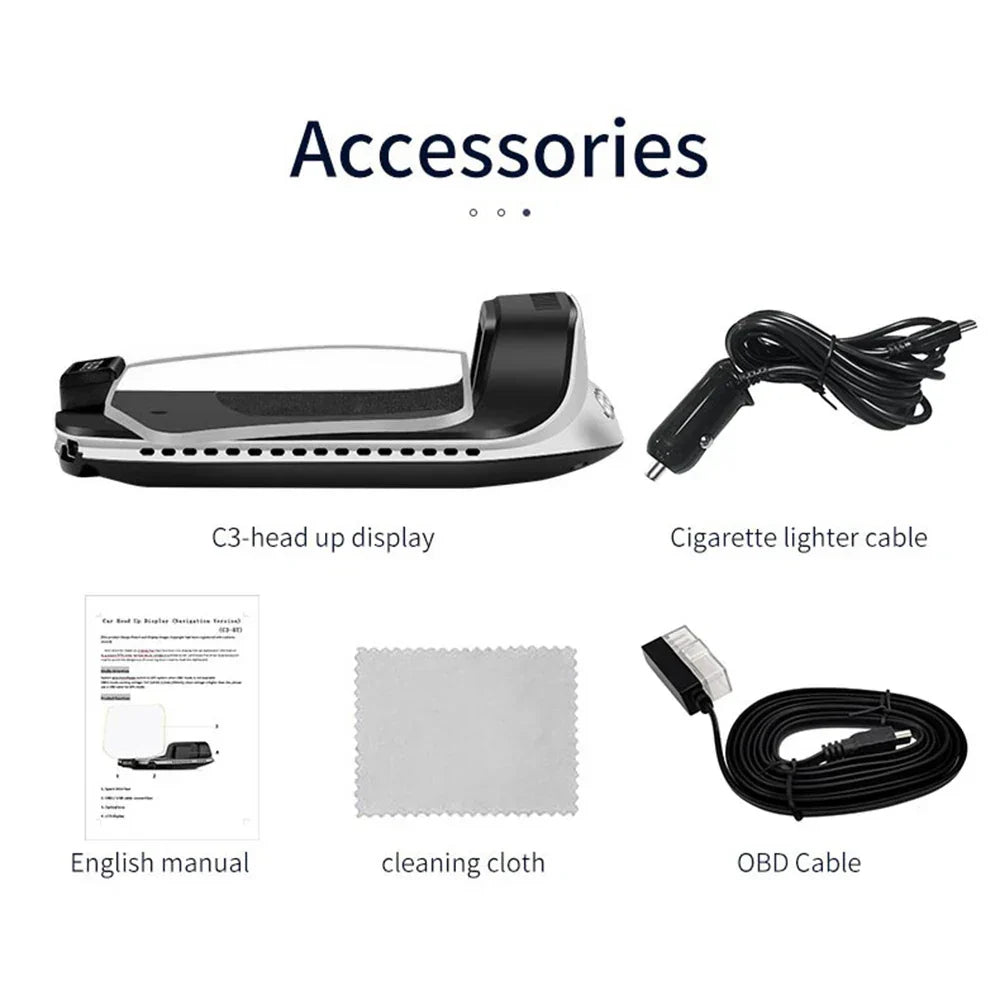 Smart Car HUD Display | GPS Navigation Projector With Speed Monitor
