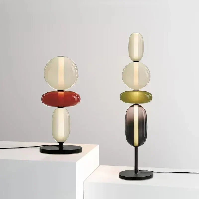 Modern Floor Lamp | Stacked Glass Spheres Design