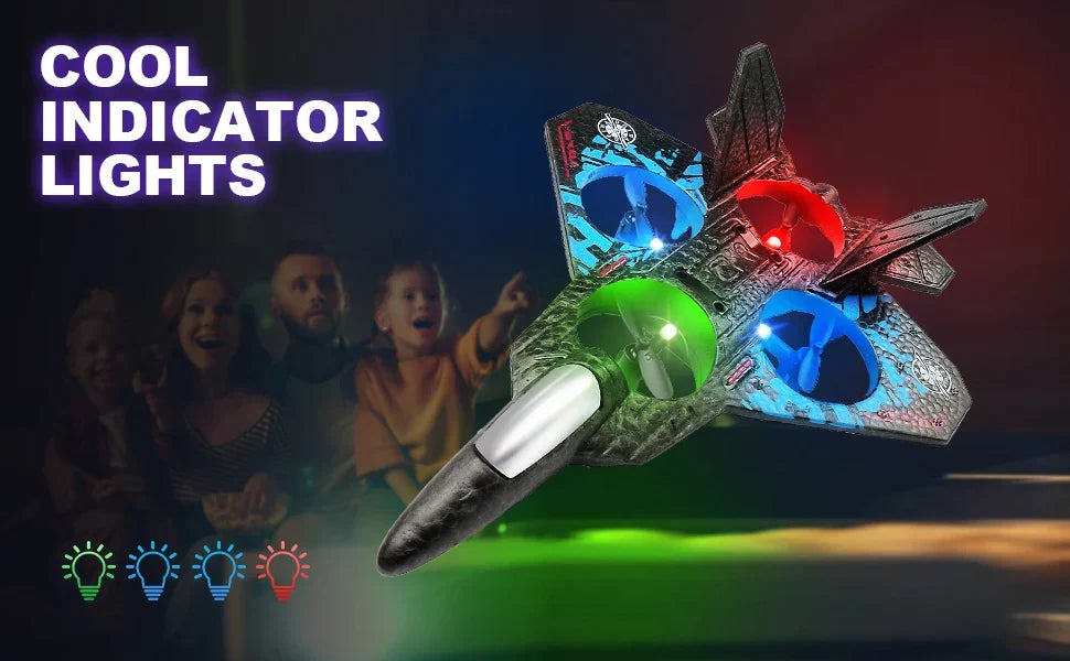 RC Fighter Drone | Quad Motor Gravity Sensor Aircraft