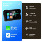 Smart Motorcycle Display | IPX7 Waterproof CarPlay Android Auto