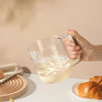 Kitchen Mixing Cup | Manual Stirring Beater With Spring Handle