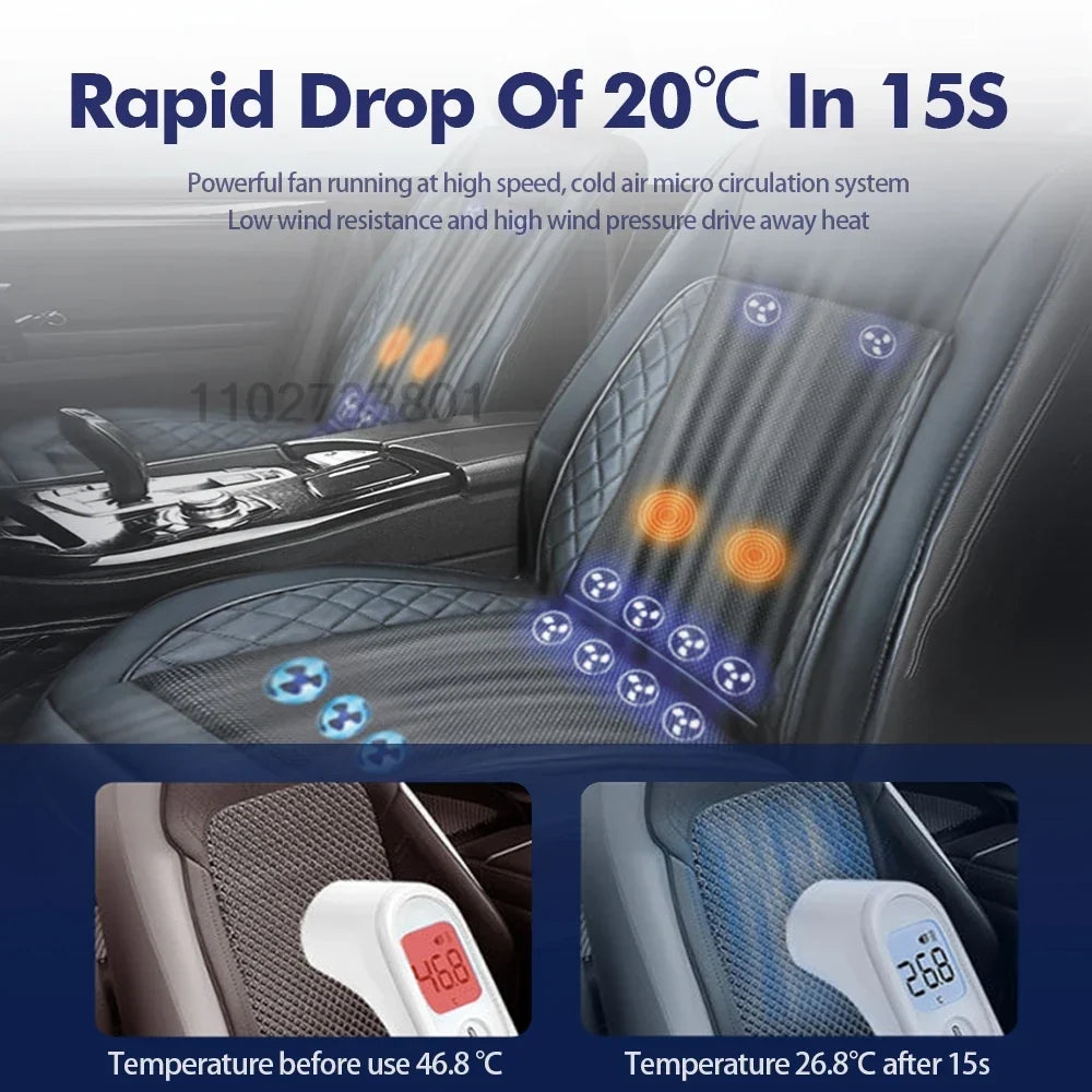 Car Cooling Massage Seat | 24-Fan Ventilation System