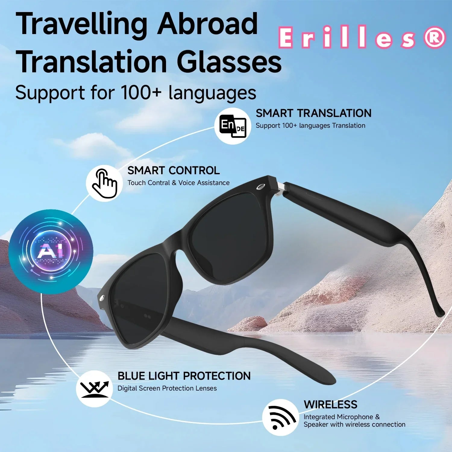 Smart Translation Sunglasses | AI-Powered Language Assistant