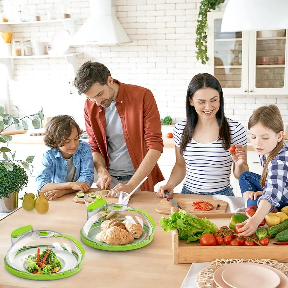 Microwave Food Cover | Steam Vent Splatter Guard With Handle