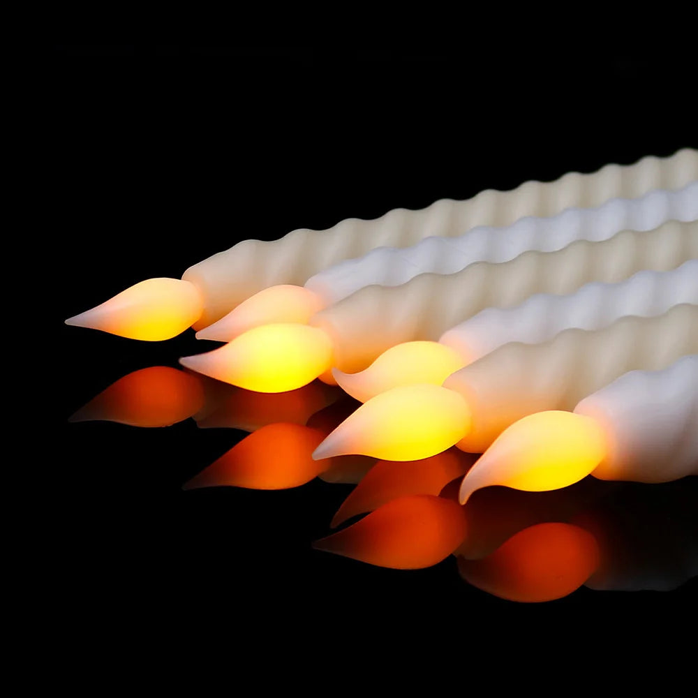 LED Taper Candles | 3D Flickering Flame Effect