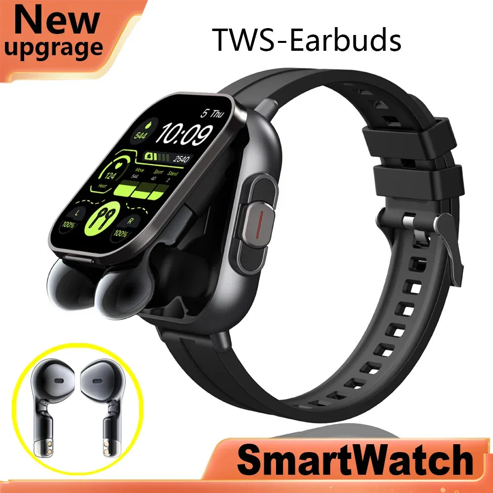 Smart Fitness Watch | 2-in-1 AMOLED With Wireless Earbuds