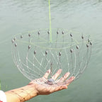 Collapsible Fishing Trap Net | Stainless Steel Mesh Design