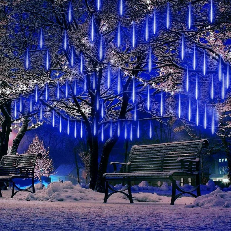 LED Meteor Shower Lights | Waterproof Cascading Outdoor Tubes
