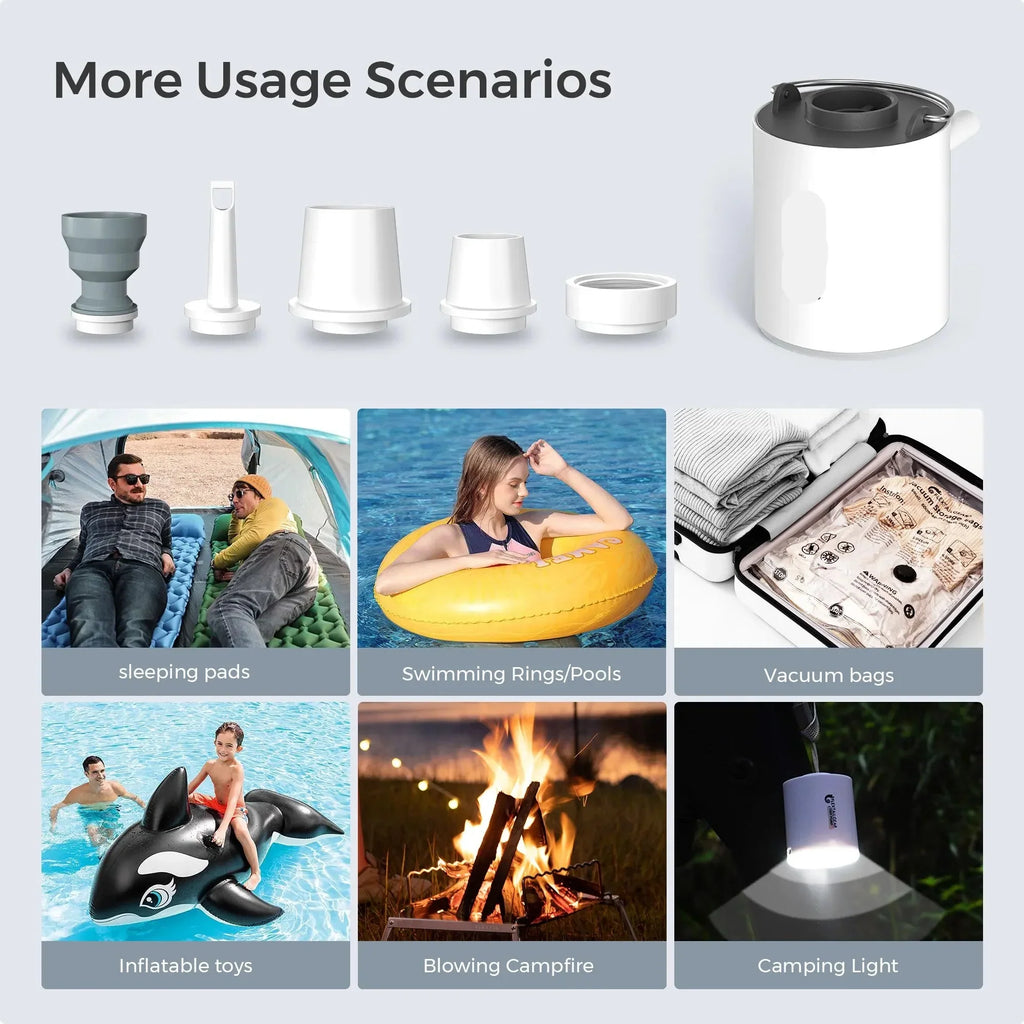 Portable Electric Air Pump | USB Rechargeable Mini Inflator
