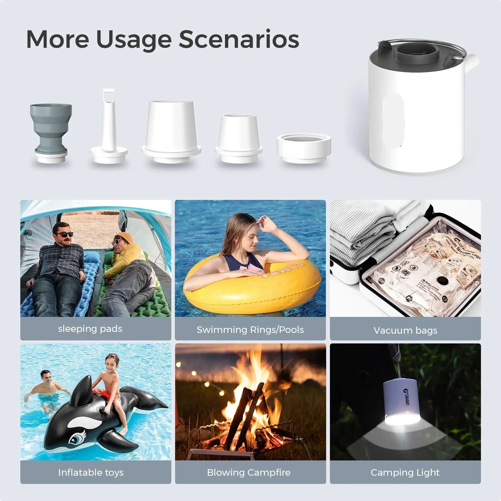 Portable Electric Air Pump | USB Rechargeable Mini Inflator