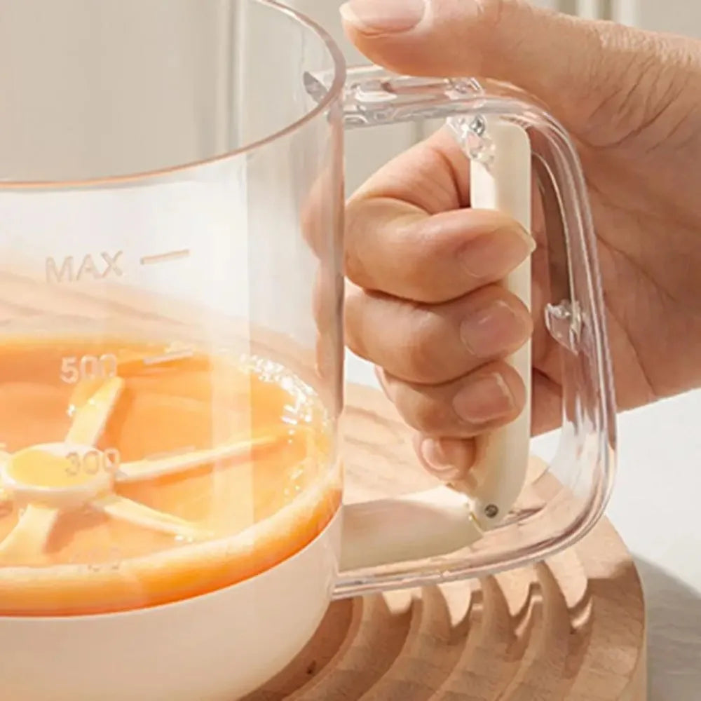 Kitchen Mixing Cup | Manual Stirring Beater With Spring Handle