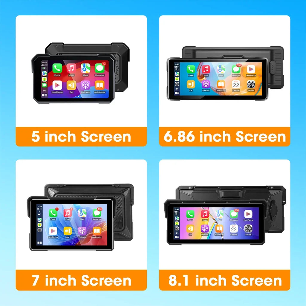 Smart Motorcycle Display | IPX7 Waterproof CarPlay Android Auto