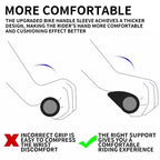 Ergonomic Mountain Bike Grips | Anti-Slip Rubber Design With Palm Support