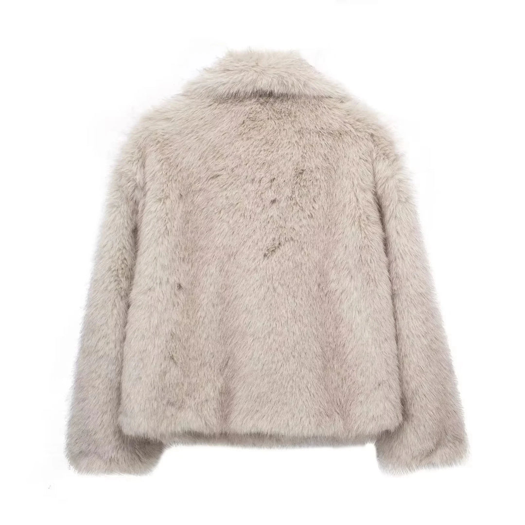 Luxury Faux Fur Jacket | Eco-Friendly Vegan Design