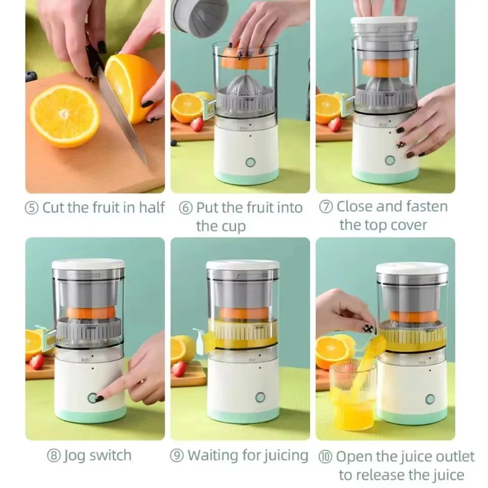 Electric Citrus Juicer | Portable Automatic Pulp Separator