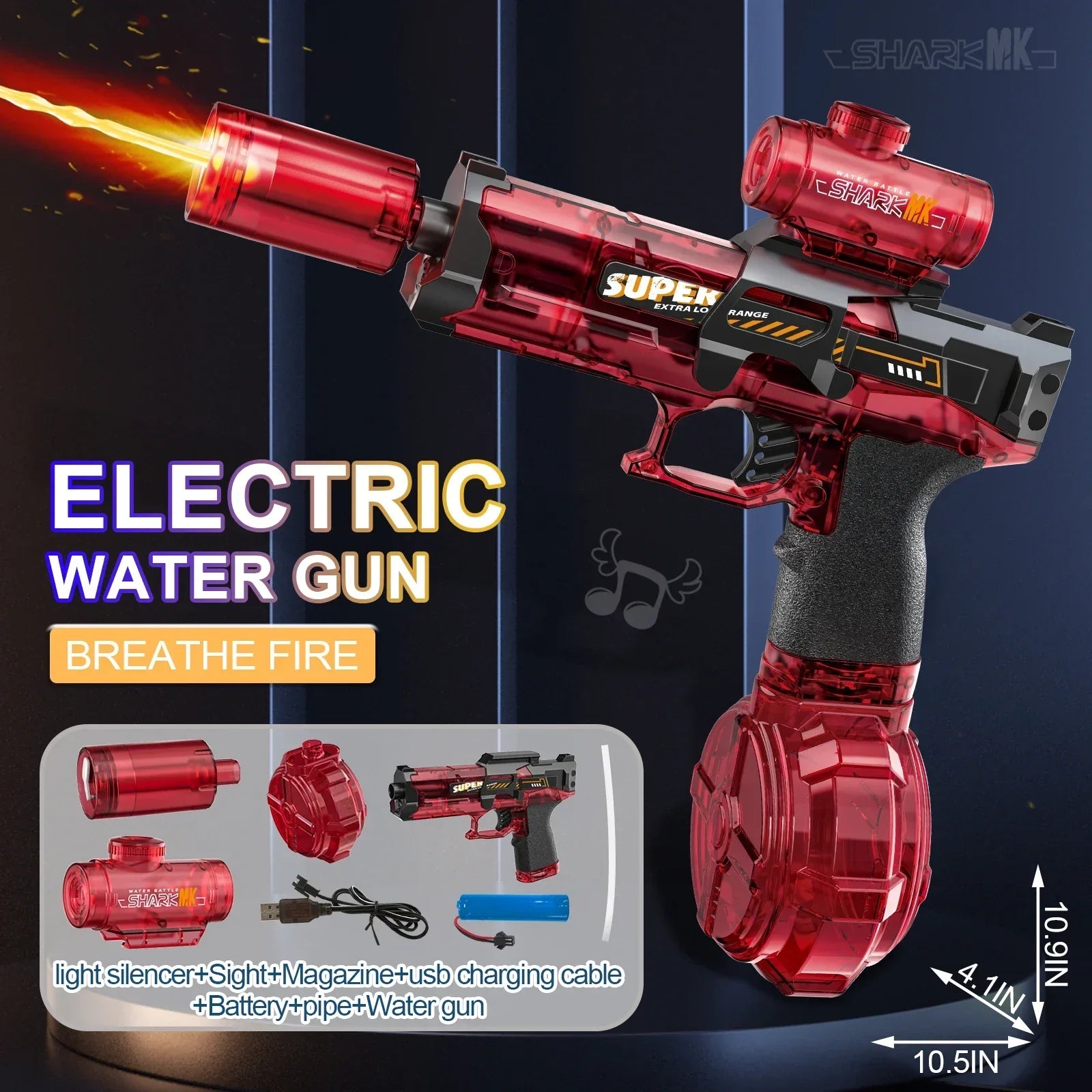 LED Water Gun | Automatic Electric Blaster With Light Effects