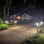 Solar Pillar Light | Modern Aluminum Post Light With 3-Color LED