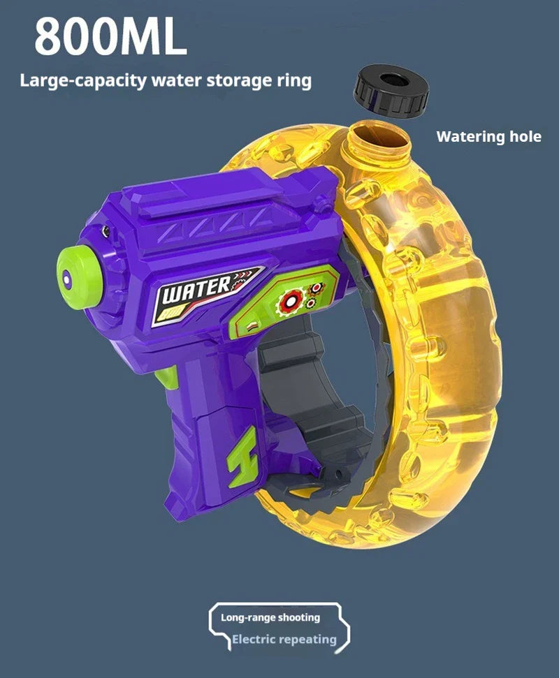 Kids Water Blaster Gun | LED Light-Up Wrist Ring Design