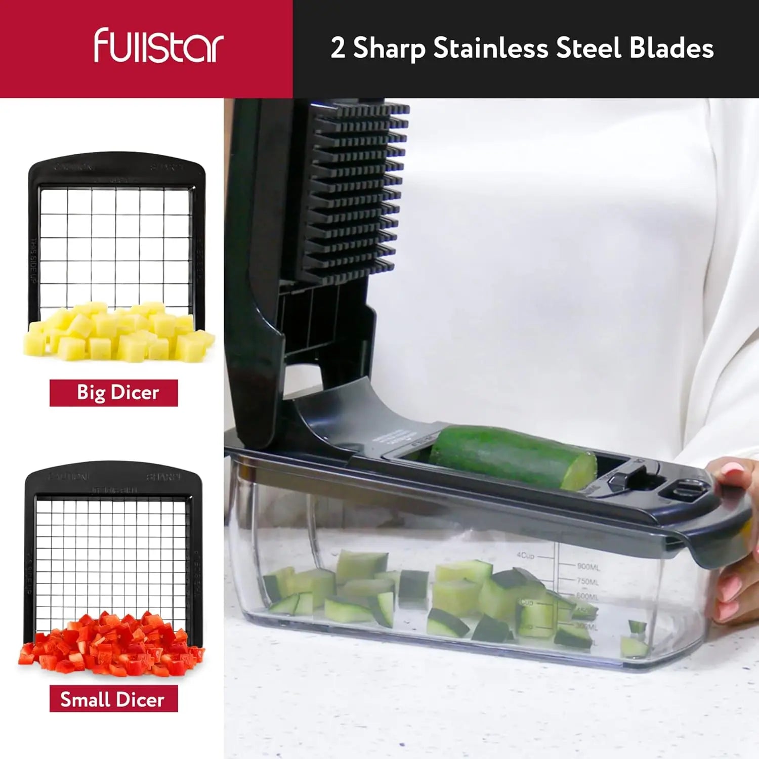 Multi-Function Vegetable Chopper | 6-in-1 Food Prep System