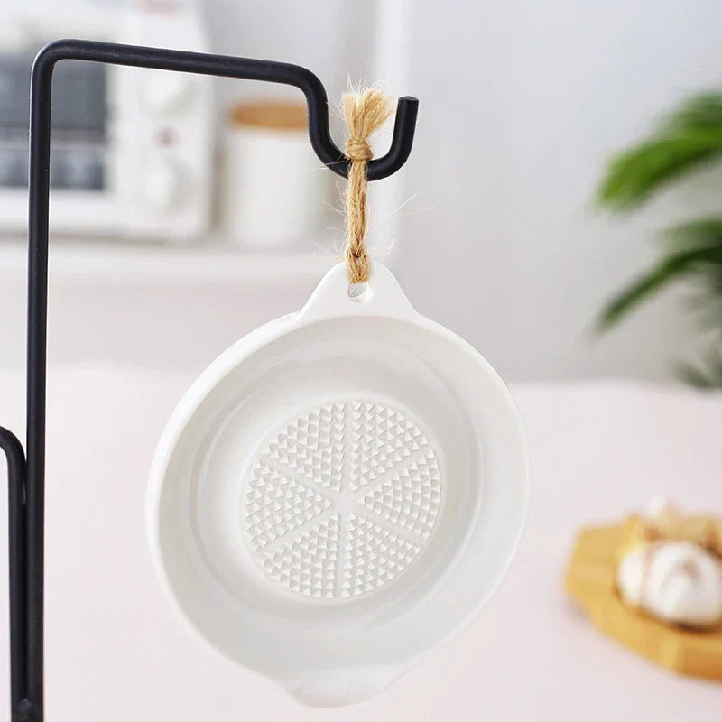 Ceramic Kitchen Grater | Premium White Grating Plate