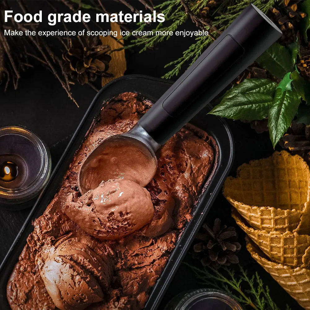 Smart Ice Cream Scoop | LED Display & USB Rechargeable