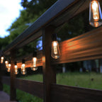 Solar String Lights | Retro Edison Glass Bulb Design