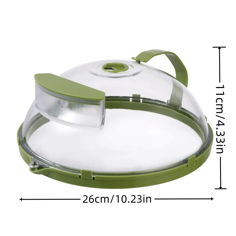 Microwave Food Cover | Steam Vent Splatter Guard With Handle