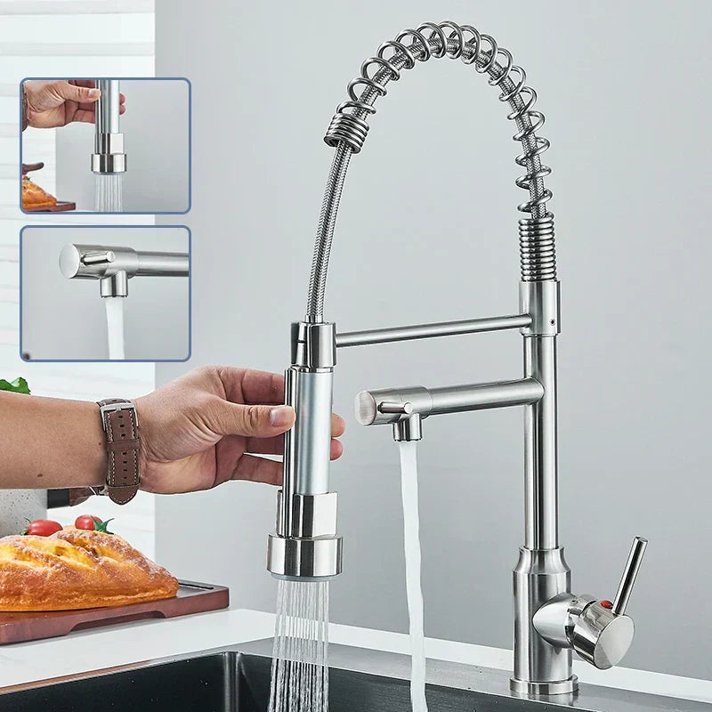 Professional Kitchen Faucet | Pull-Out Spray with 360° Rotation