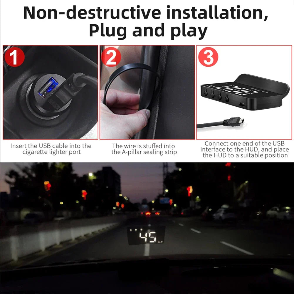 Smart GPS HUD Display | Digital Speedometer With Compass