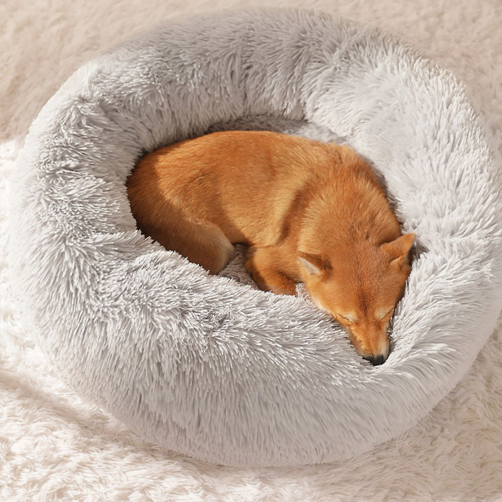Plush Round Dog Bed | Ergonomic Support for All Breeds