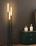 Modern LED Floor Lamp | Triple Light Aluminum Design