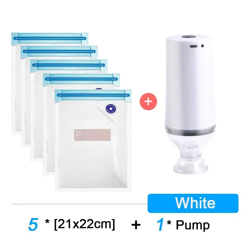 Portable Vacuum Sealer | USB Rechargeable Food Preserver