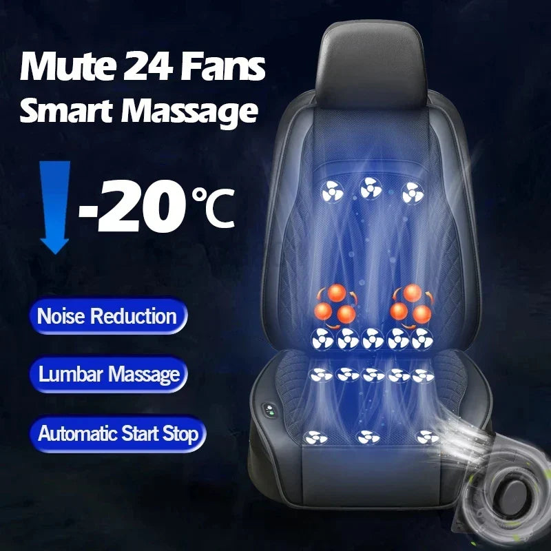 Car Cooling Massage Seat | 24-Fan Ventilation System
