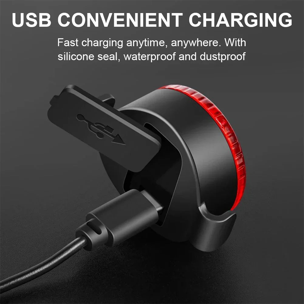 LED Bicycle Light Set | USB Rechargeable Front and Rear Safety Lights