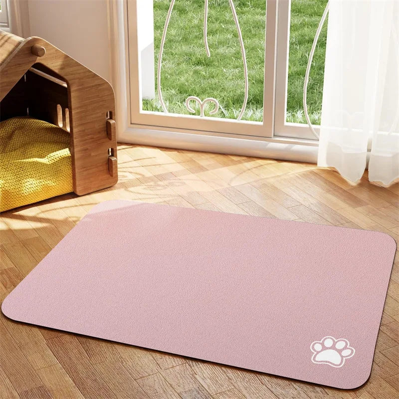 Pet Food Mat | Quick-Dry Absorbent Floor Protection