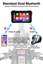 Smart Motorcycle Display | IPX7 Waterproof CarPlay Android Auto