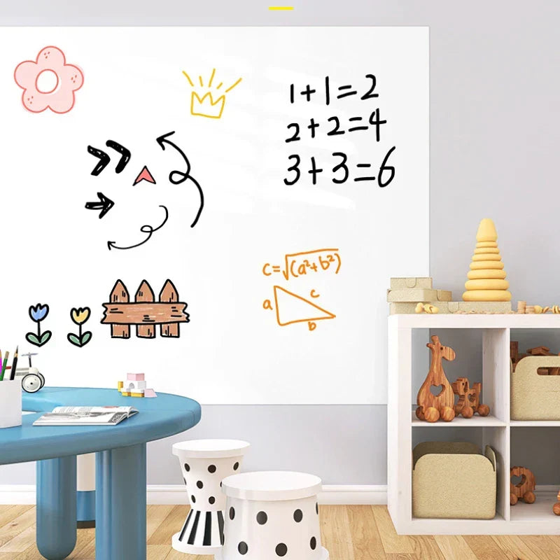 Educational Wall Whiteboard | Self-Adhesive Electrostatic Surface