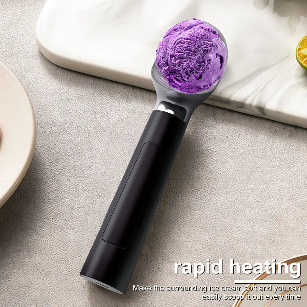 Smart Ice Cream Scoop | LED Display & USB Rechargeable