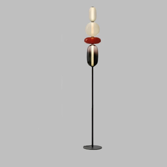 Modern Floor Lamp | Stacked Glass Spheres Design