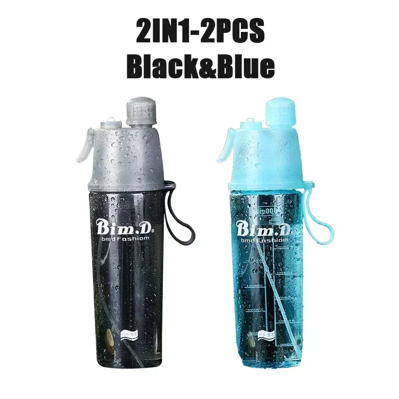 Dual Function Sports Water Bottle | Mist Spray & Hydration System